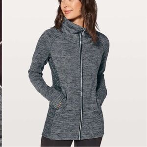 lululemon athletica Gray Utility Jacket with High Collar